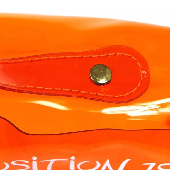 Hermes Orange Vinyl Kelly Beach Handbag SOUVENIR DE L'EXPOSITION 1998 91375 - Picture 9 of 12